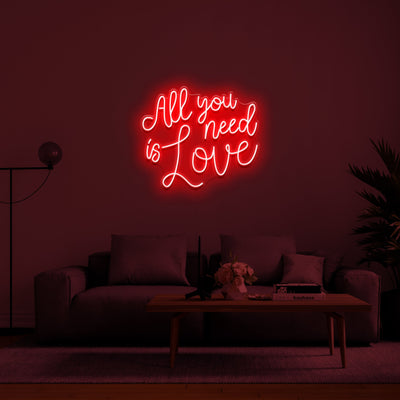 All you need is love' Néon LED