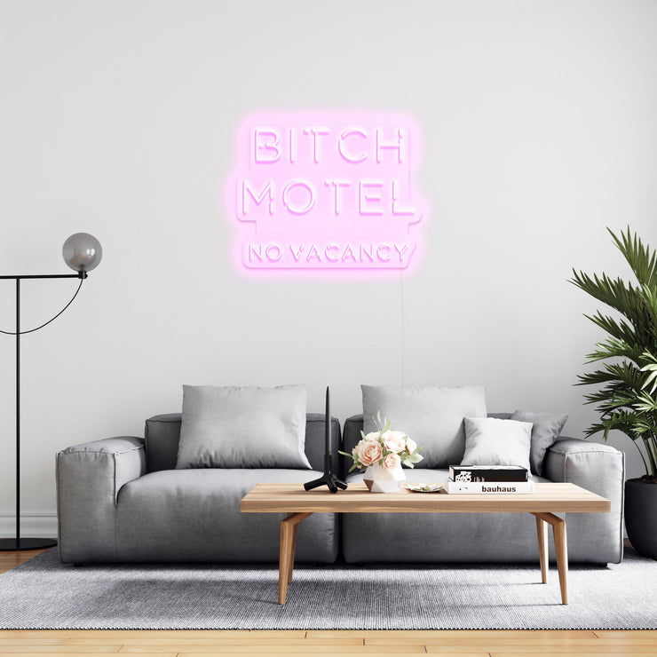 Bitch Motel' Néon LED