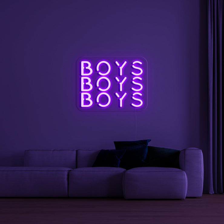 BOYS BOYS BOYS' Néon LED