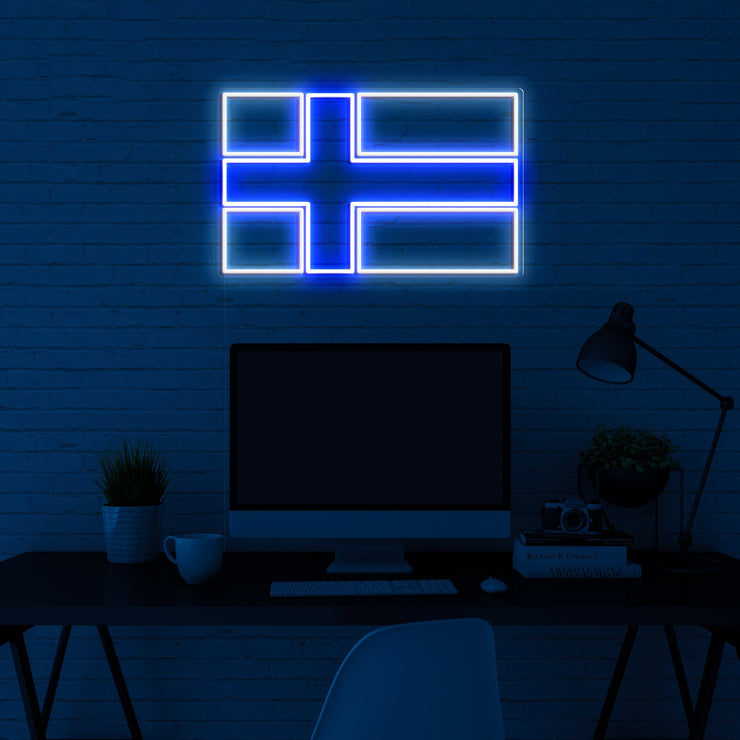 Finland Flag' Néon LED
