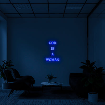 God is a woman' Néon LED