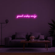 Good Vibes Only' Néon LED