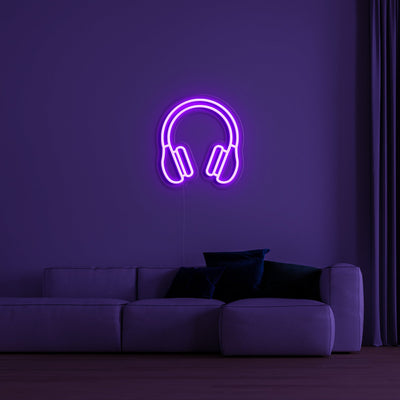 "Headphones" Néon LED