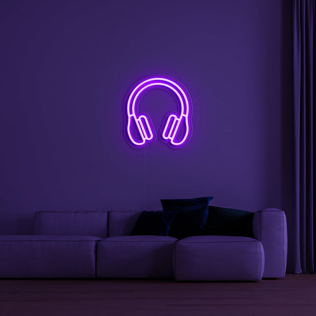 "Headphones" Néon LED