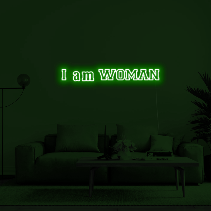 I am WOMAN' Néon LED