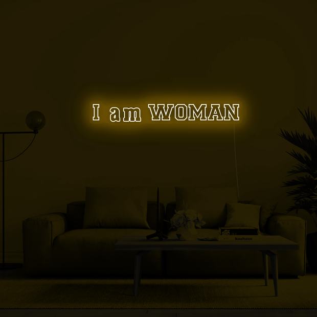 I am WOMAN' Néon LED