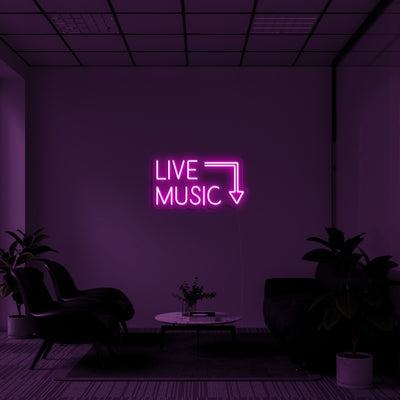 Live Music' Néon LED