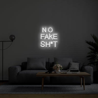 No fake sh*t' Néon LED