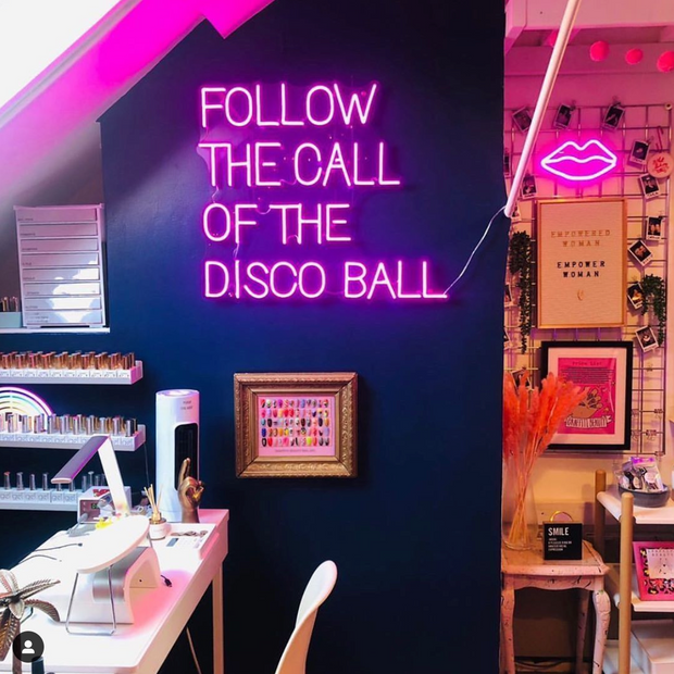 Follow The Call Of The Disco Ball' Néon LED