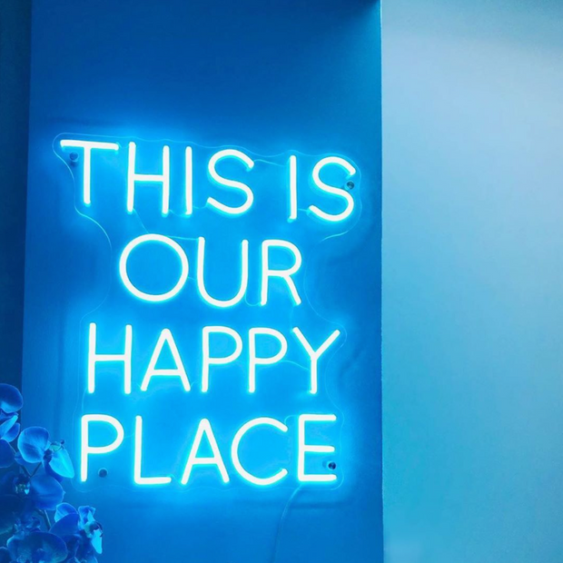 This Is Our Happy Place' Néon LED