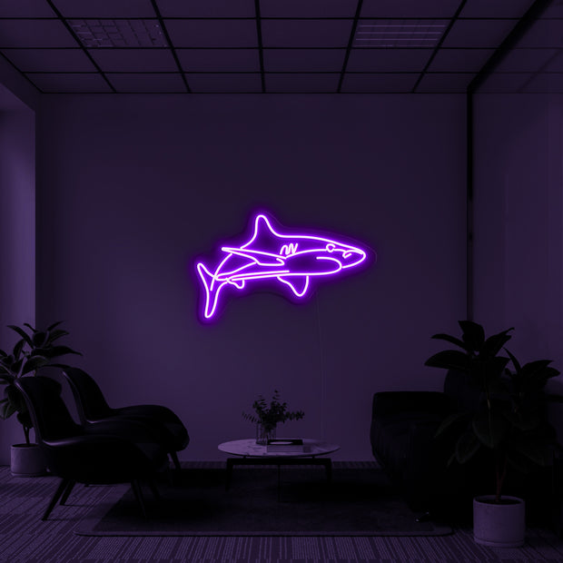 White Tip Shark' Néon LED