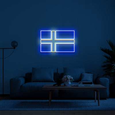 Sweeden Flag' Néon LED