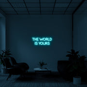 THE WORLD IS YOURS' Néon LED