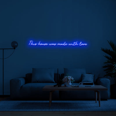 This house was made with love' Néon LED