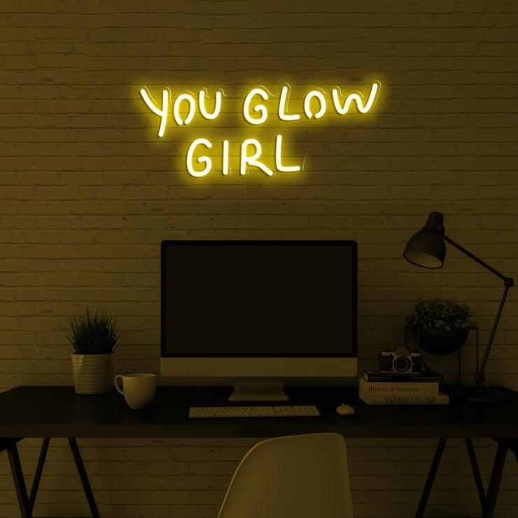 You glow girl' Néon LED
