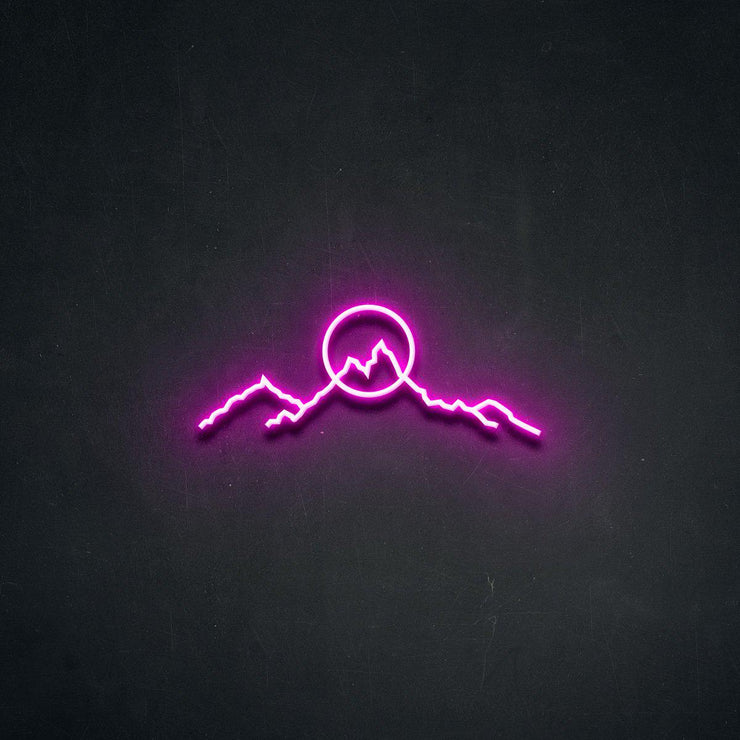 Mountainscape' Neon Sign-Neon Beach